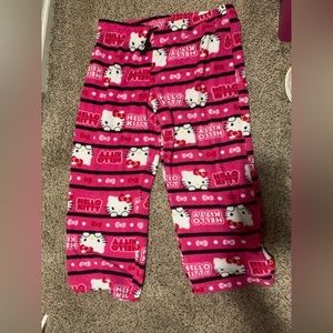 XL pink hello kitty pajama pants
